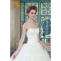 ED Bridal New Popular Ball Gown Sweetheart Strapless Sleeveless Lace-up Wedding Dresses With Lace Appliqued 2017